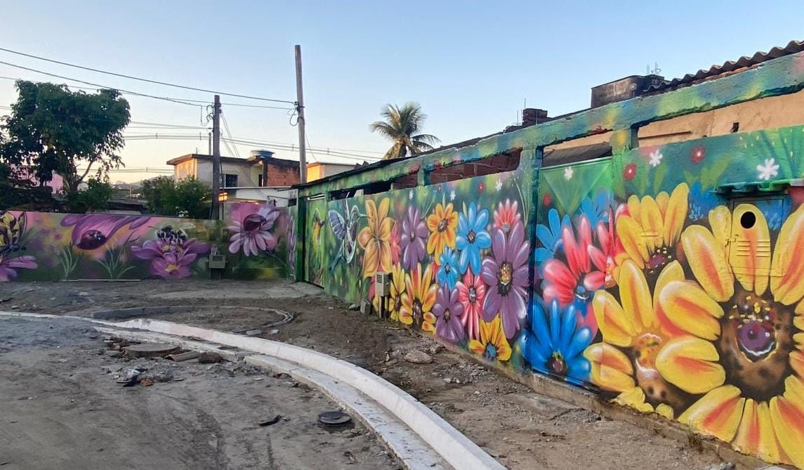 Campo Grande ganha mural com grafite pintado por artista baiano - Prefeitura da Cidade do Rio de Janeiro