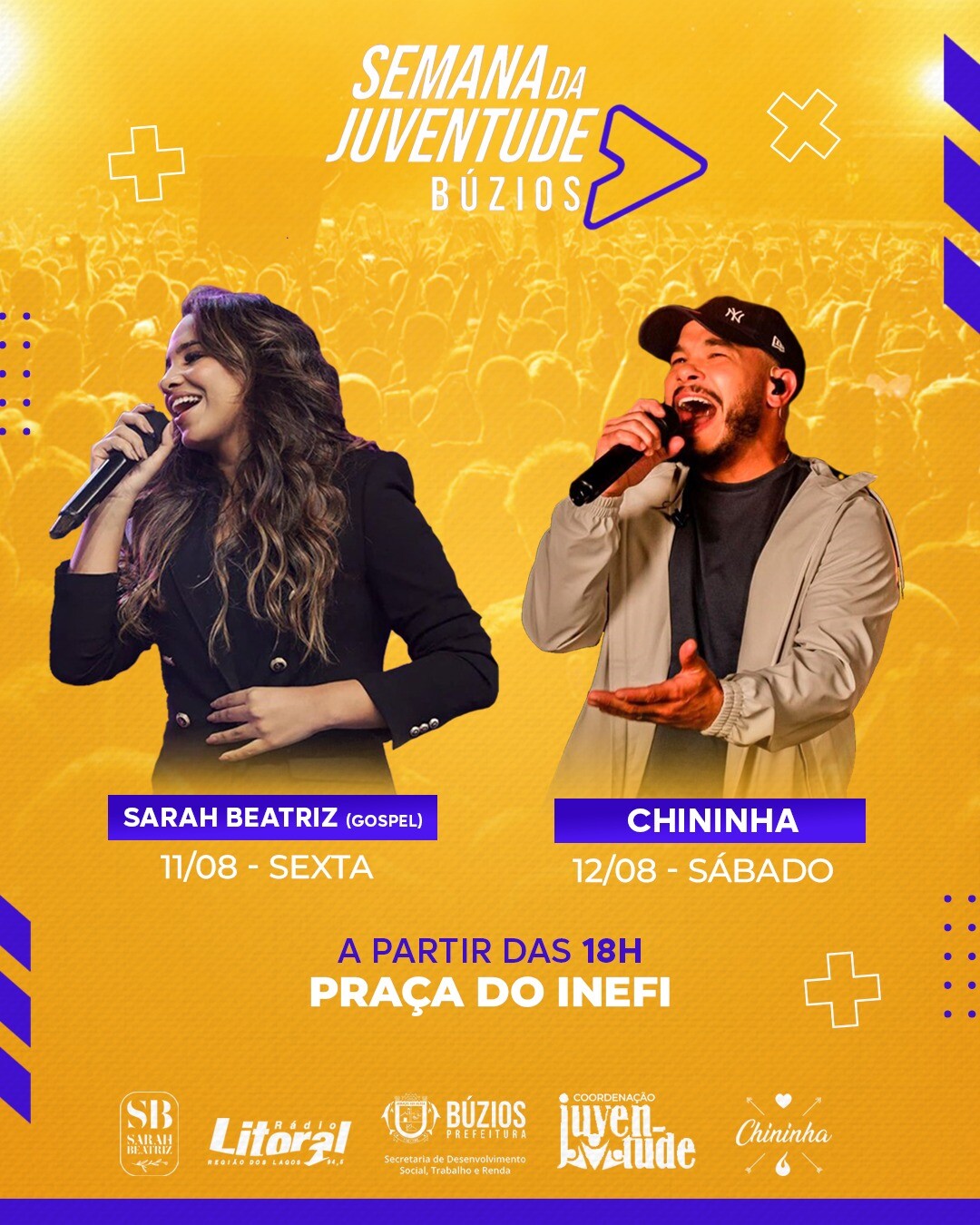 Semana da Juventude em Búzios tem encerramento com show Gospel, Pagode e Corrida da Juventude