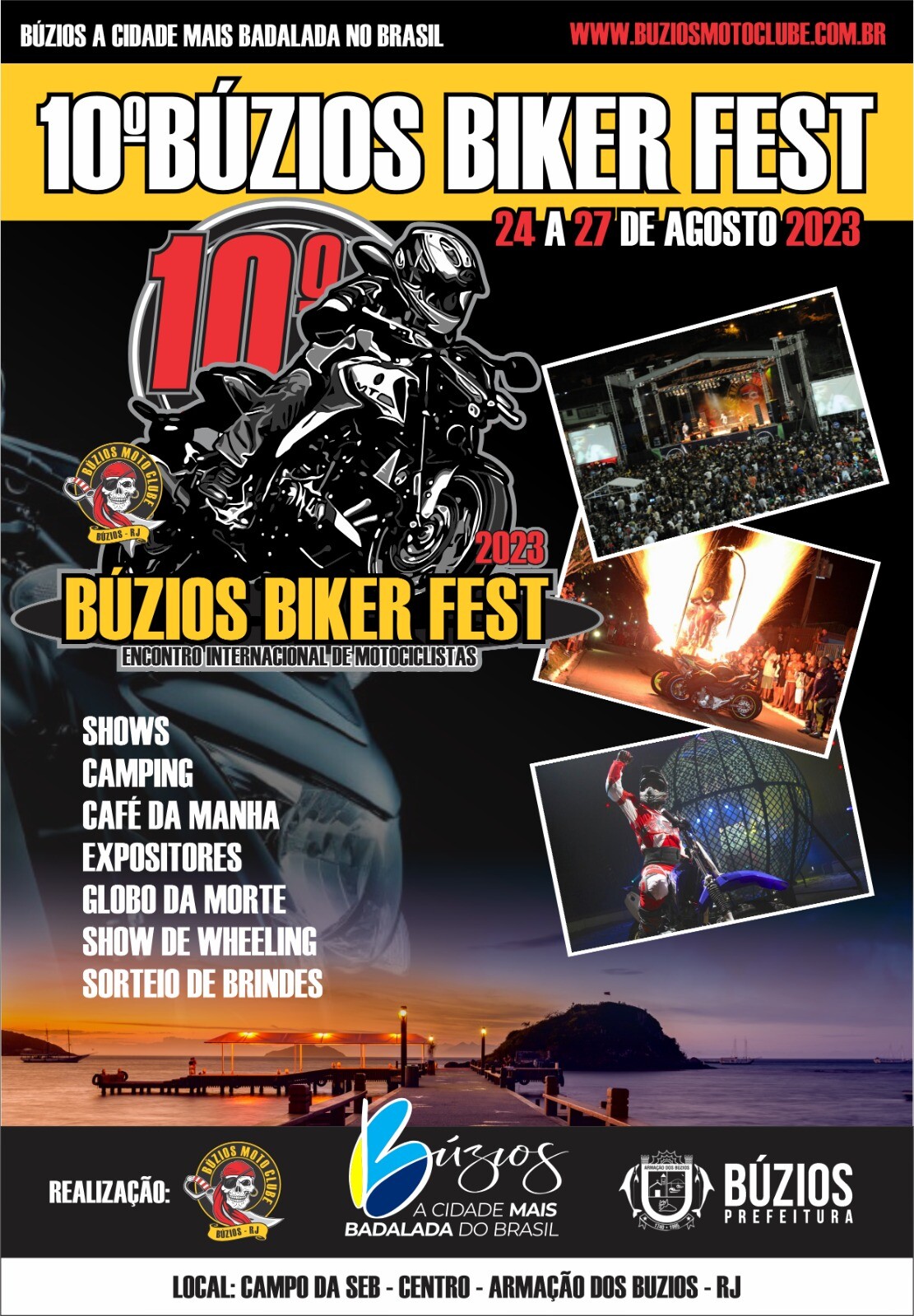 Vêm aí mais um “Búzios Biker Fest” na cidade mais badalada do Brasil