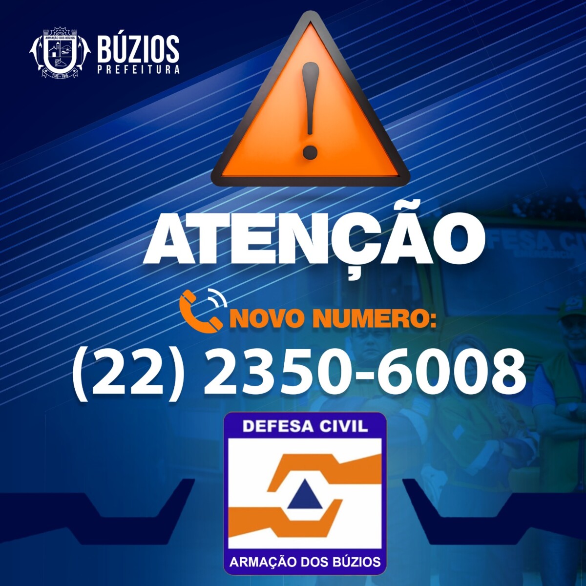 Defesa Civil de Búzios alerta para previsão de ventos moderados a fortes na região