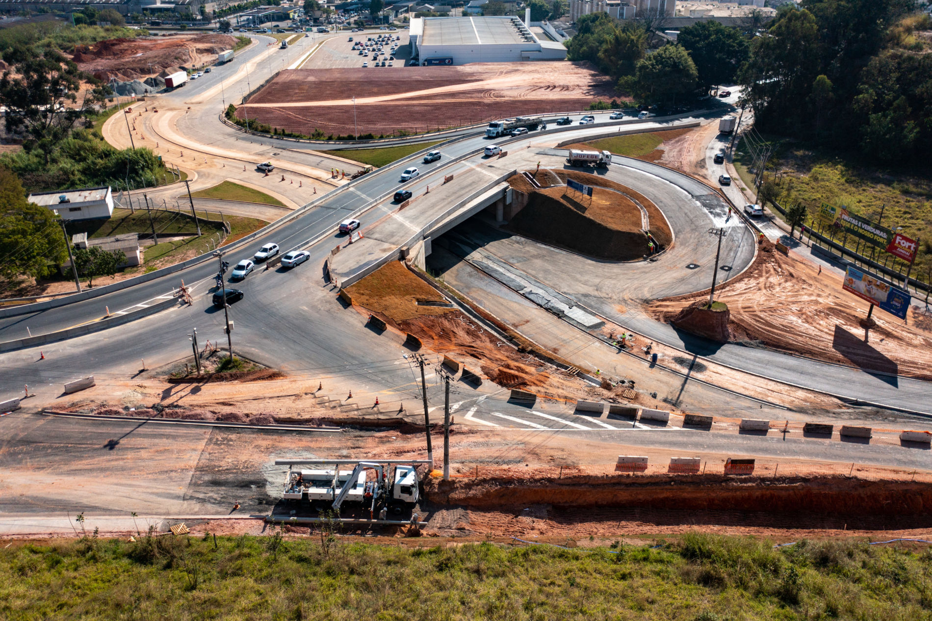Obras do Complexo Viário da Região Sul avançam; novo acesso é liberado